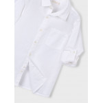 Mayoral Πουκαμισο μακρ/κο λινο γιακας λευκο 26-03119-038 3119