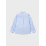 Mayoral Πουκαμισο μακρ/κο λινο γιακας γαλαζιο 26-03119-039 3119