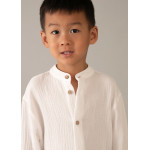 Mayoral Πουκαμισο μακρυμανικο γκοφρε κρεμ 26-03120-033 3120