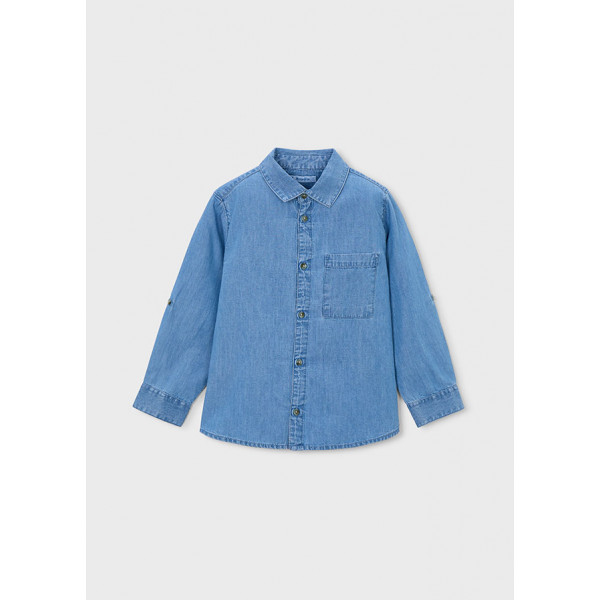 Mayoral Πουκαμισο μακρυμανικο τζιν τζιν 26-03122-005 3122