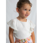 Mayoral Πουκαμισα γαζα δαντελενιες λε εκρου 26-03195-042 3195