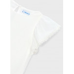 Mayoral Πουκαμισα γαζα δαντελενιες λε εκρου 26-03195-042 3195