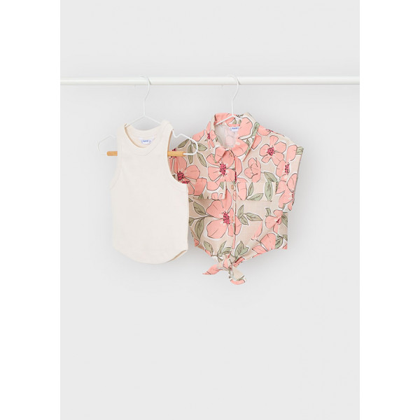 Mayoral Πουκαμισα 2 τεμαχια μανταρινι 26-03196-059 3196