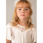 Mayoral Πουκαμισα συνδυασμενη γκιπουρ κρεμ 26-03197-034 3197