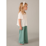 Mayoral Πουκαμισα συνδυασμενη γκιπουρ κρεμ 26-03197-034 3197