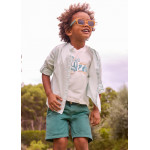 Mayoral Βερμουδα λινη relaxed πρασιν φυκ 26-03202-054 3202