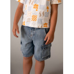 Mayoral Βερμουδα denim cargo πετροπλ τζ 26-03206-026 3206