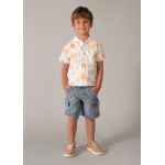 Mayoral Βερμουδα denim cargo πετροπλ τζ 26-03206-026 3206