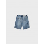 Mayoral Βερμουδα denim cargo πετροπλ τζ 26-03206-026 3206