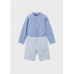 Mayoral Σετ βερμουδα λινη suiting μπλε 26-03216-010 3216
