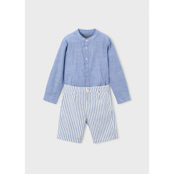 Mayoral Σετ βερμουδα λινη suiting μπλε 26-03216-010 3216