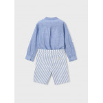 Mayoral Σετ βερμουδα λινη suiting μπλε 26-03216-010 3216