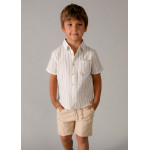 Mayoral Σετ βερμουδα λινη suiting μοκα 26-03217-016 3217