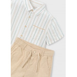 Mayoral Σετ βερμουδα λινη suiting μοκα 26-03217-016 3217
