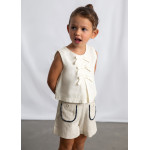 Mayoral Παντελονι κοντο τσεπες μπεζ 26-03219-038 3219