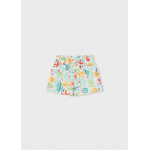 Mayoral Παντελονι κοντο σταμπωτο πρασινομπλ 26-03221-065 3221