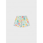 Mayoral Παντελονι κοντο σταμπωτο πρασινομπλ 26-03221-065 3221