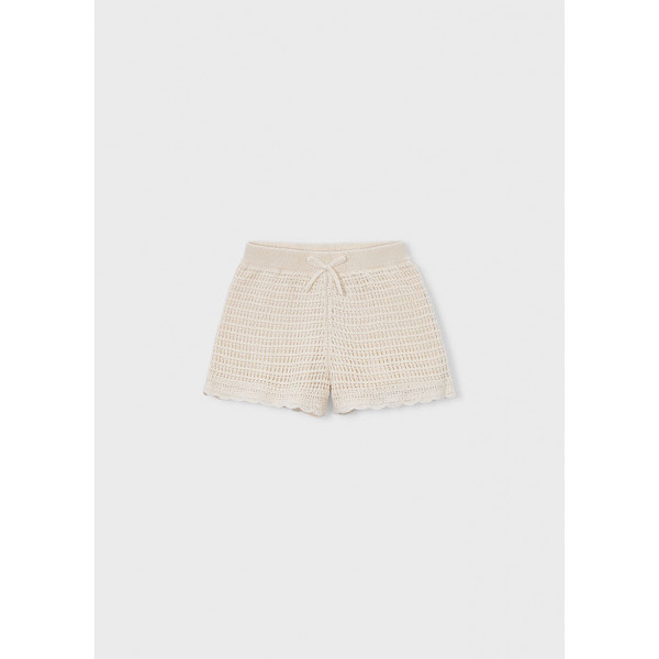 Mayoral Παντελονι κοντο πλεκτο μπεζ ανοιχ 26-03223-050 3223