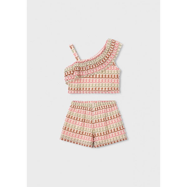 Mayoral Σετ σορτς μακο φαντασια μανταρινι 26-03225-059 3225