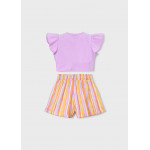 Mayoral Σετ σορτς ριγε λιλα 26-03227-068 3227