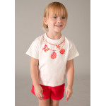 Mayoral Σετ σορτς μακο φαντασια ροδακινι 26-03231-075 3231