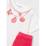 Mayoral Σετ σορτς μακο φαντασια ροδακινι 26-03231-075 3231