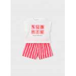 Mayoral Σετ σορτς φουτερ ροδακινι 26-03234-080 3234