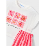 Mayoral Σετ σορτς φουτερ ροδακινι 26-03234-080 3234
