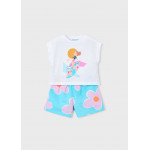 Mayoral Σετ σορτς φουτερ λιλα 26-03234-081 3234