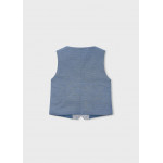 Mayoral Γιλεκο λινο suiting μπλε ριγε 26-03379-025 3379