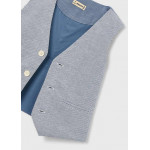 Mayoral Γιλεκο λινο suiting μπλε ριγε 26-03379-025 3379