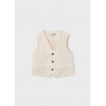 Mayoral Γιλεκο λινο suiting μπεζ μιξη 26-03379-026 3379