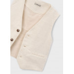 Mayoral Γιλεκο λινο suiting μπεζ μιξη 26-03379-026 3379