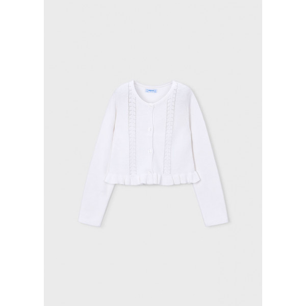 Mayoral Ζακετα πλεκτη λευκο 26-03383-094 3383