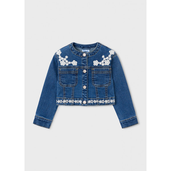 Mayoral Τζακετ denim γκιπουρ τζιν σκουρ 26-03453-005 3453