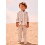 Mayoral Παντελονι λινο suiting μπεζ μιξη 26-03574-064 3574