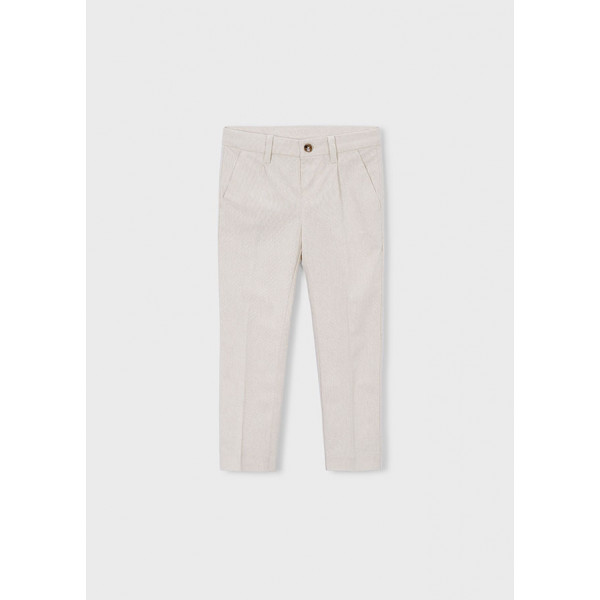 Mayoral Παντελονι λινο suiting μπεζ μιξη 26-03574-064 3574