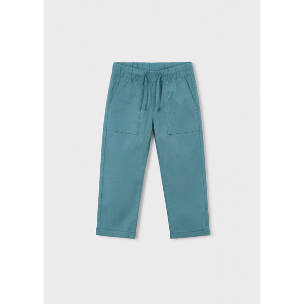 Mayoral Παντελονι jogger λινο πρασιν φυκ 26-03575-084 3575