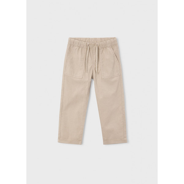 Mayoral Παντελονι jogger λινο μπεζ 26-03575-085 3575