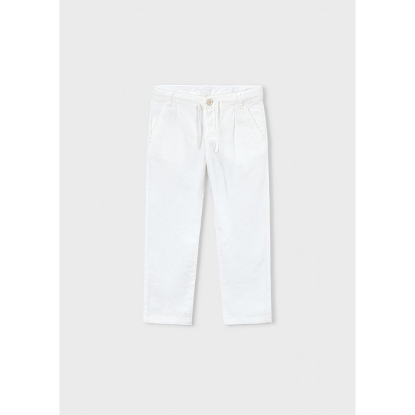 Mayoral Παντελονι λινο relaxed κρεμ 26-03576-071 3576