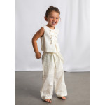 Mayoral Παντελονι μακρυ λινο κεντητο μπεζ 26-03585-015 3585