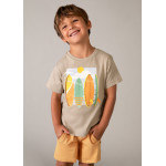 Mayoral Σετ μακο κοντομανικο τιραντες μπεζ ροδακ 26-03603-027 3603