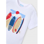 Mayoral Σετ μακο κοντομανικο τιραντες λευκο-μπλε 26-03603-030 3603