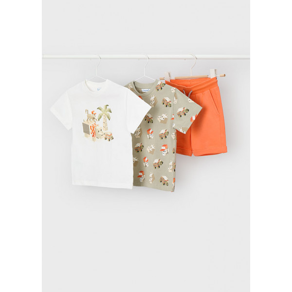 Mayoral Σετ μακο 2 μπλουζες πρασινο 26-03609-056 3609