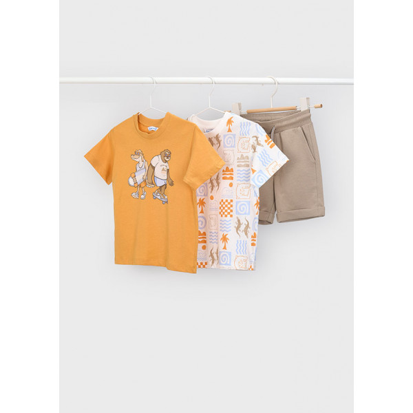 Mayoral Σετ μακο 2 μπλουζες ροδακινι 26-03609-057 3609