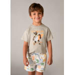 Mayoral Μαγιο βερμουδα σταμπωτο κρεμ 26-03612-090 3612