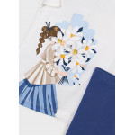 Mayoral Σετ κολαν μπλε ριγε 26-03724-088 3724