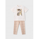 Mayoral Σετ κολαν σταμπωτο μπεζ 26-03727-036 3727