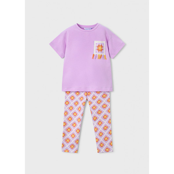 Mayoral Σετ κολαν σταμπωτο λιλα 26-03727-039 3727