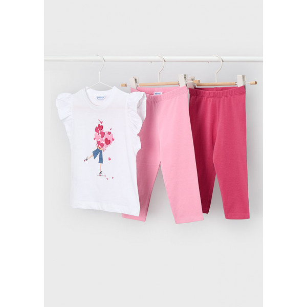 Mayoral Σετ κολαν 2 παντελονια ροδοπεταλο 26-03729-010 3729